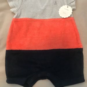 New Baby GAP one piece terry cloth bodysuit (boys)